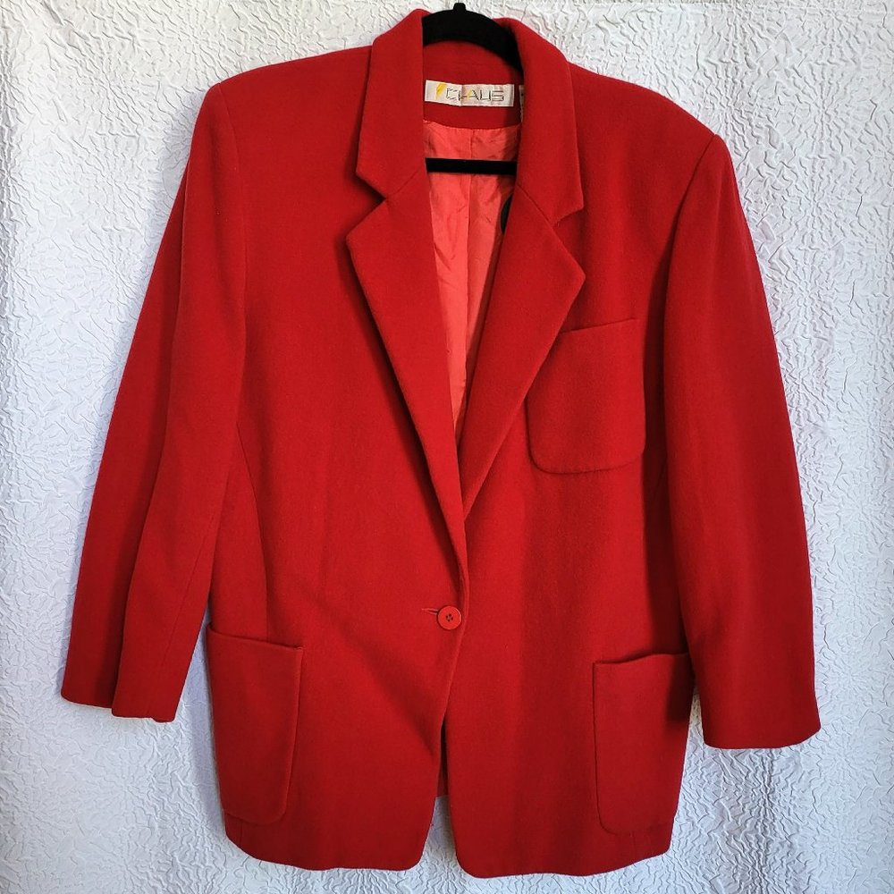1980s Chaus Red Jacket